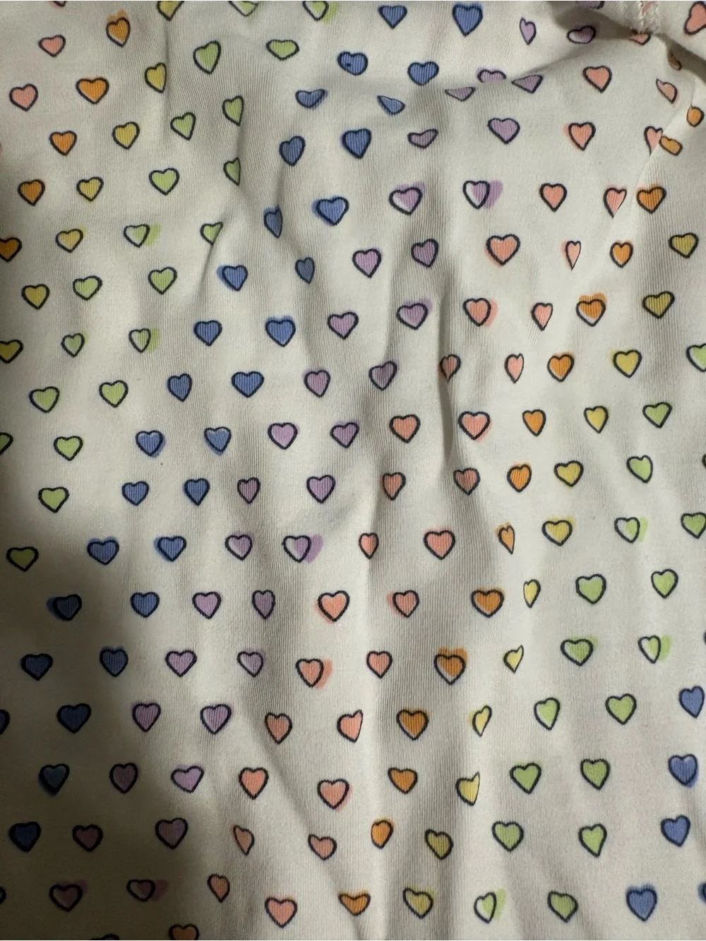 Roller Rabbit Kids Heart-Print Pajama Set in White with Multicolor Hearts